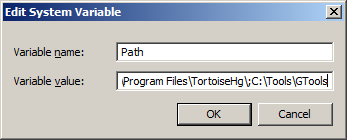 Editing a system variable in Windows 7